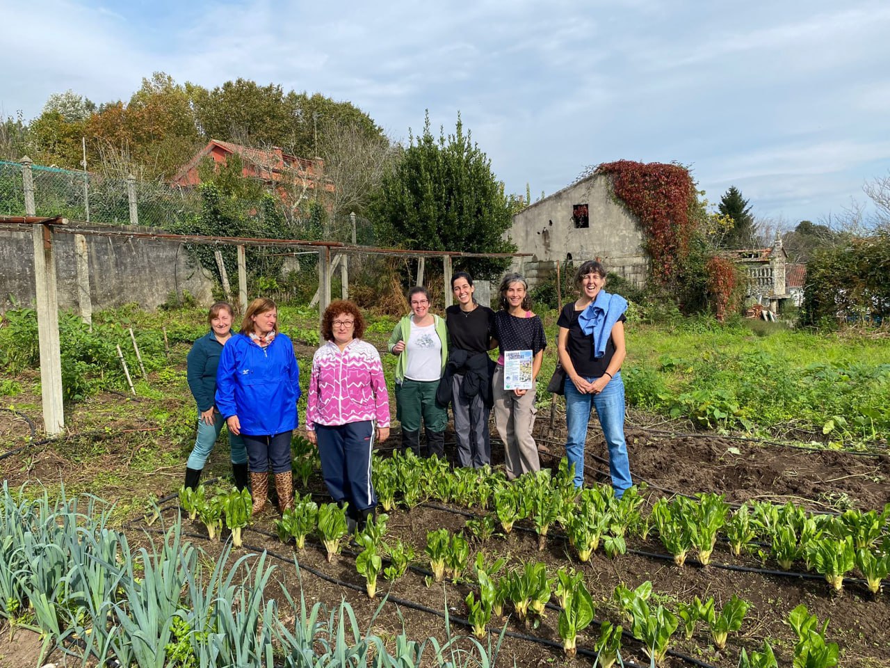Visitamos a horta social da asociación Boa Vida