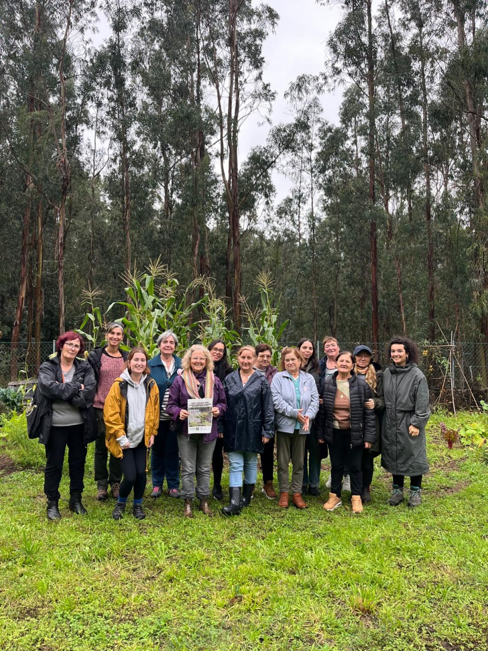 ‘Cultivando sen laboreo: visita dunha horta comunitaria rexenerativa’, en Barro (Pontevedra)