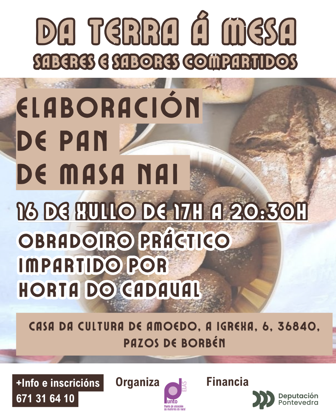 Obradoiro de elaboración de pan de masa nai